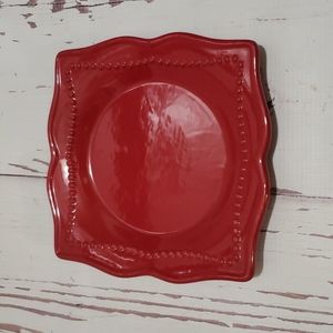 Princess House Pavillion red salad plate